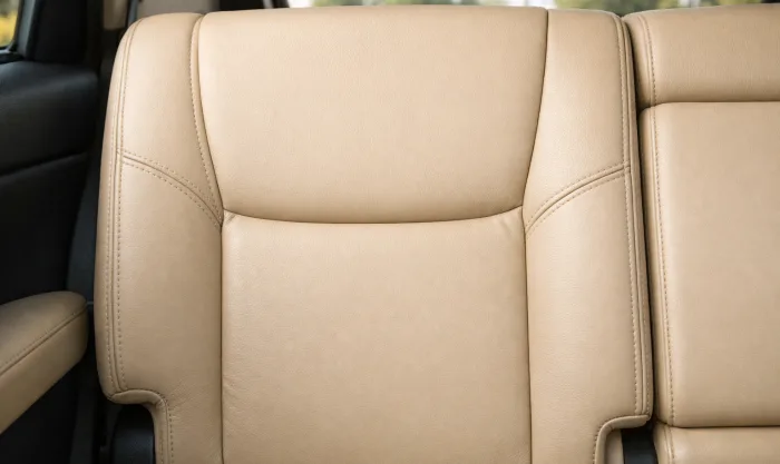 After Cola and Grease Stain Removal from Leather Seat in Los Angeles