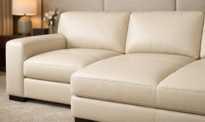 After VIP Suite Leather Sofa Restoration at a Hotel in Los Angeles