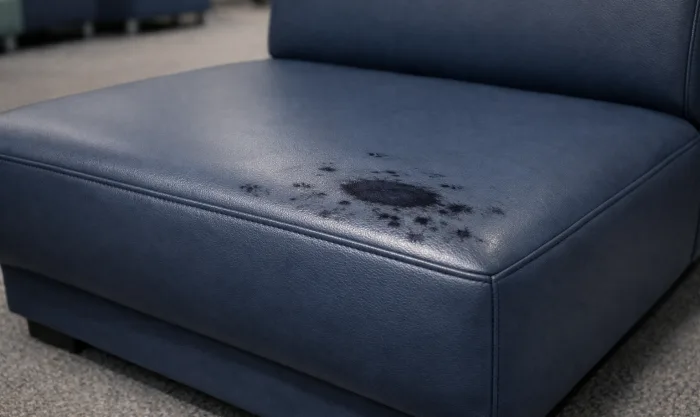 Before Marker Stain Removal from Student Lounge Seating in Los Angeles