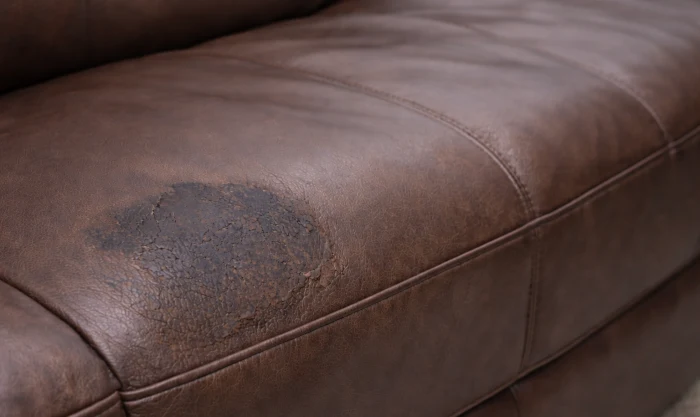 Before Remove Stains on Leather Furniture in Los Angeles