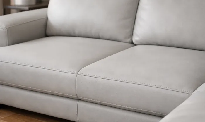 After Wave Reduction on a Leather Sectional in Los Angeles